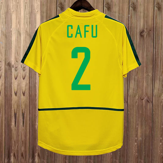 Maillot Brésil 2002 Domicile Cafu