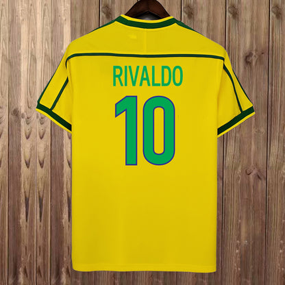 Maillot Bresil 1998 Domicile Rivaldo