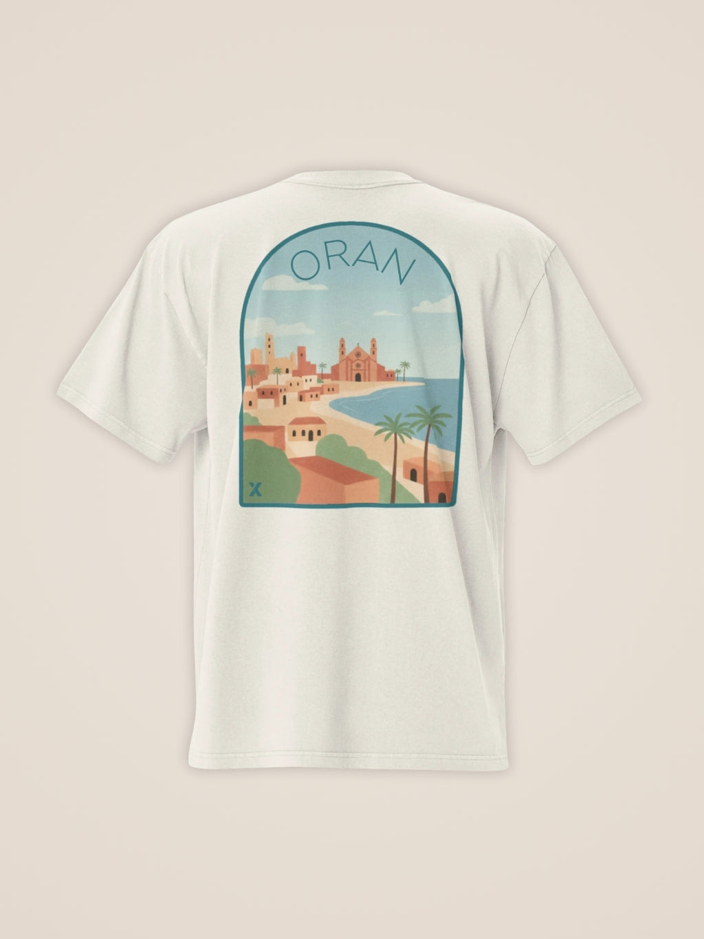 T-Shirt Beige La Vue d'Oran pour Homme - View 3