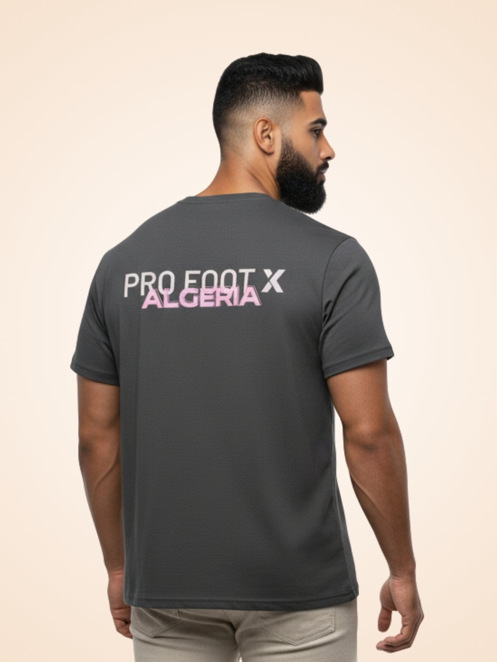 T-Shirt Noir PFX Algeria pour Homme - View 1