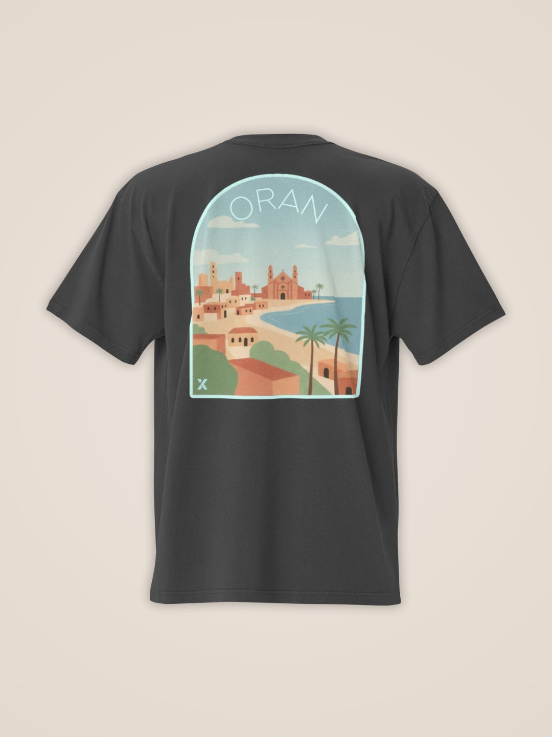 T-shirt à manches courtes noir La Vue d'Oran - Homme - View 3