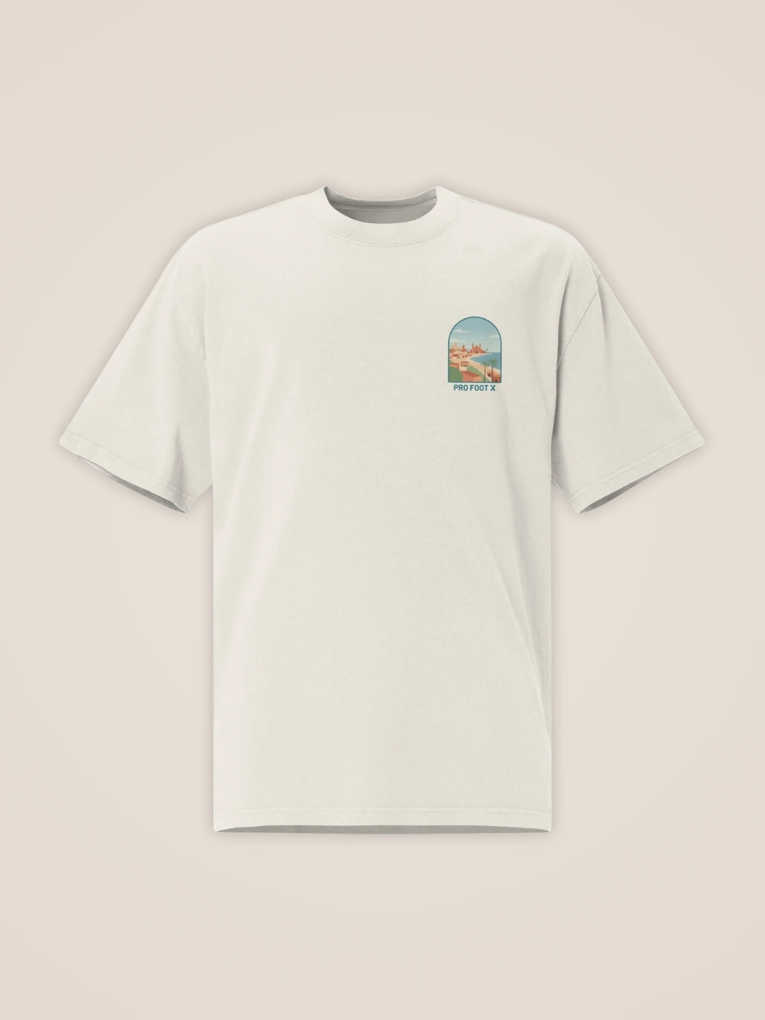 T-shirt à manches courtes beige La Vue d'Oran - Homme - View 4