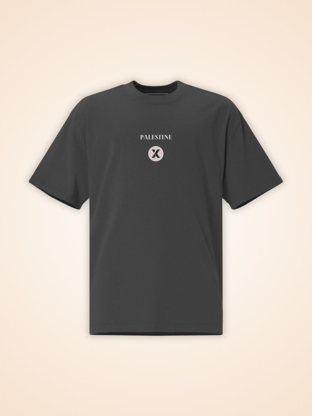 T-Shirt à manches courtes noir Palestine Outline - View 4