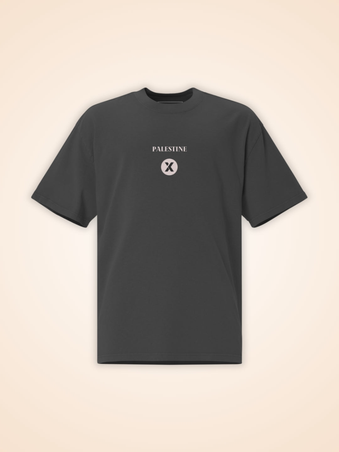 T-Shirt à manches courtes noir Palestine Outline - View 4
