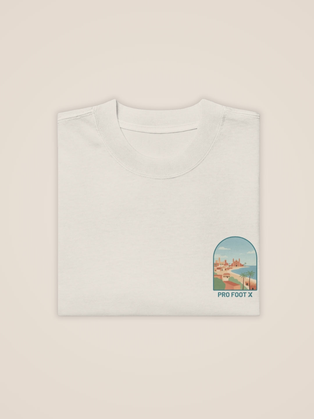 T-shirt à manches courtes beige La Vue d'Oran - Homme - View 5