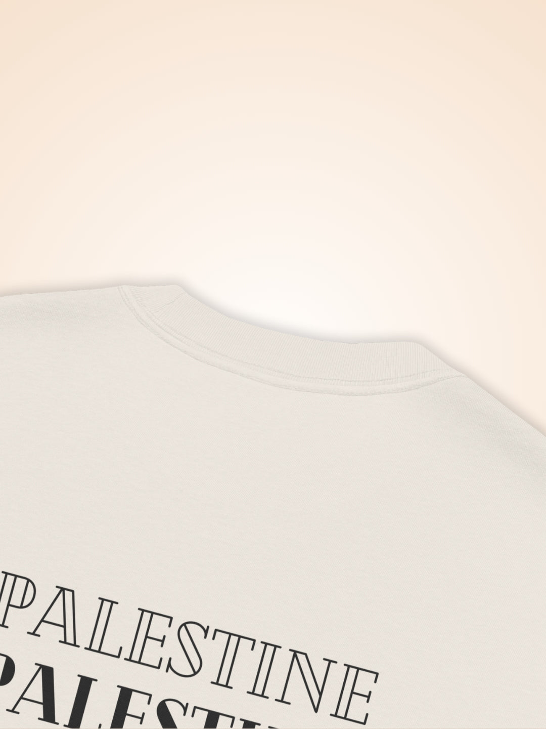 T-Shirt Beige Palestine Outline pour Homme - View 6