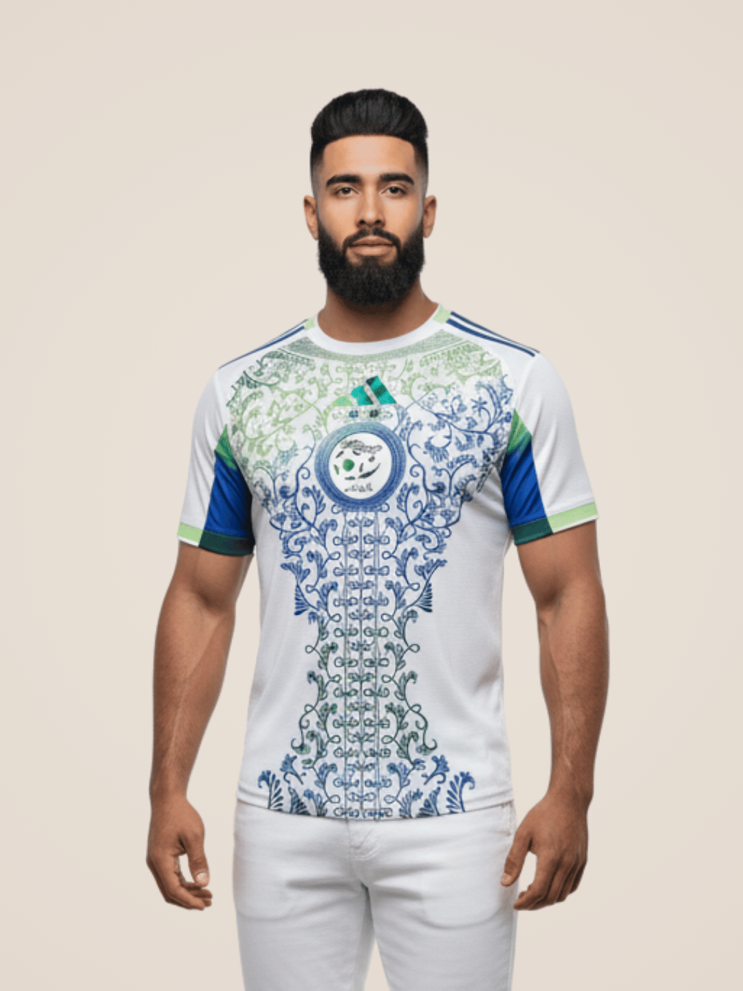 Maillot Algérie Karakou Blanc 2025 - View 1