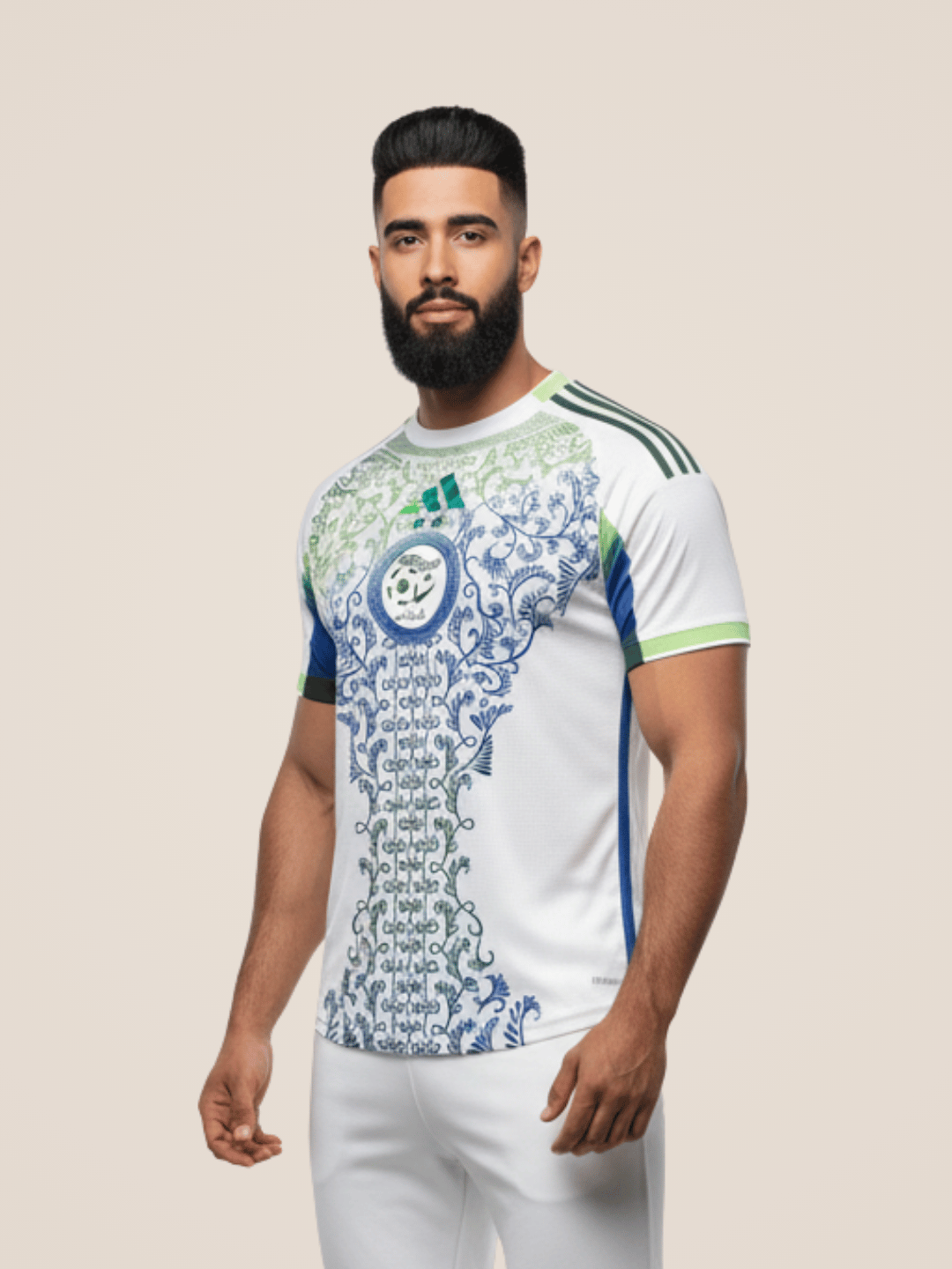 Maillot Algérie Karakou Blanc 2025 - View 3