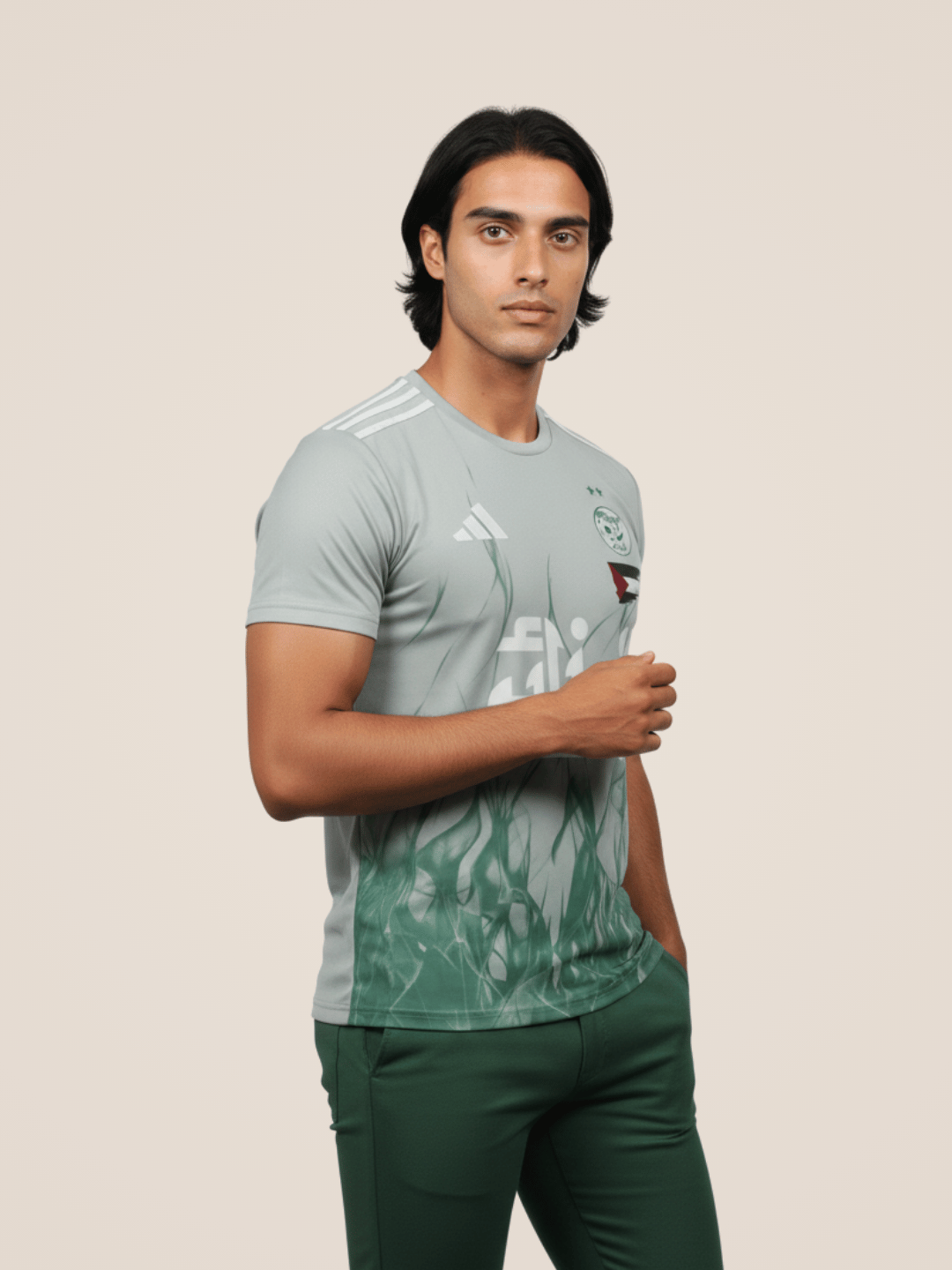 Maillot Algérie x Palestine 2025 Vert - View 6