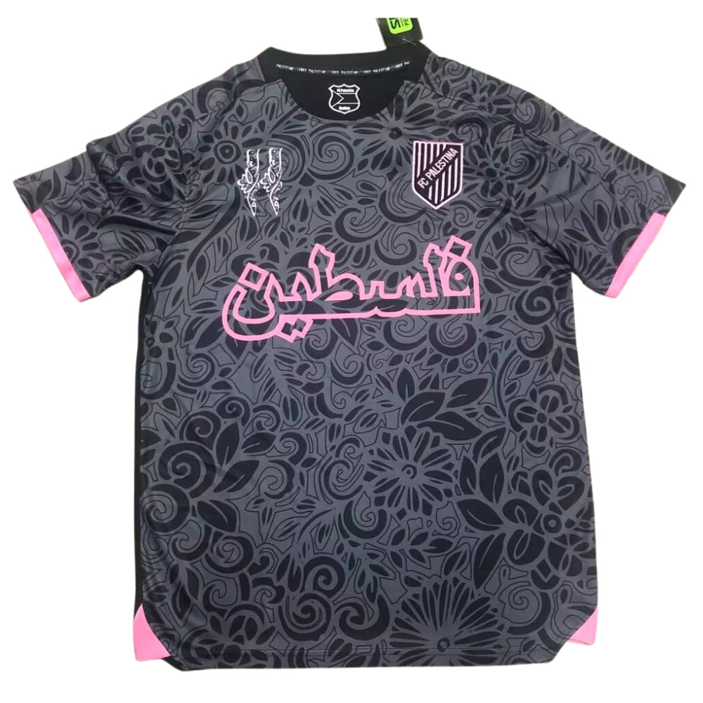 Maillot Palestine 2025 Extérieur Noir et Rose