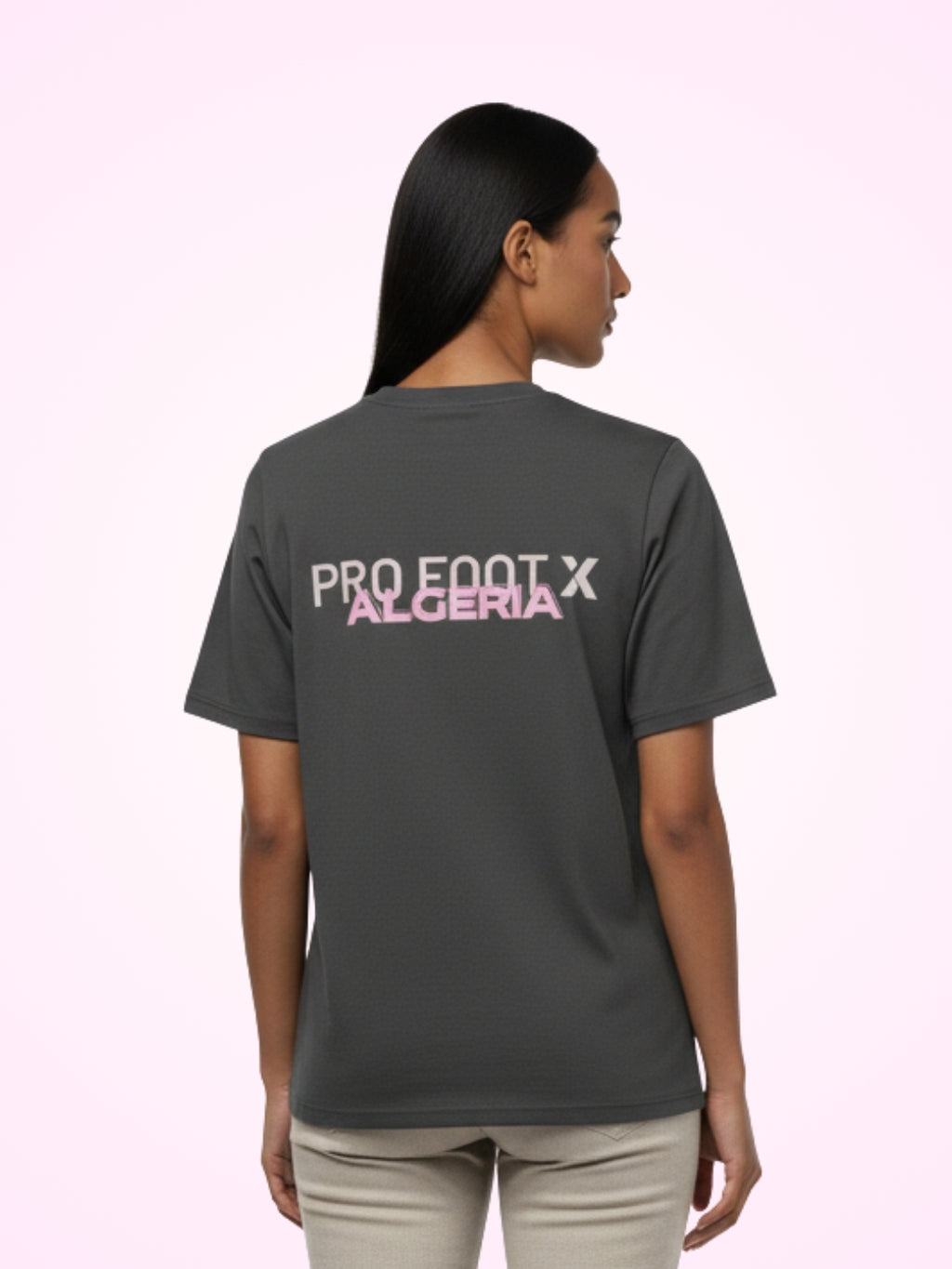 T-Shirt Noir PFX Algeria pour Femme - View 1