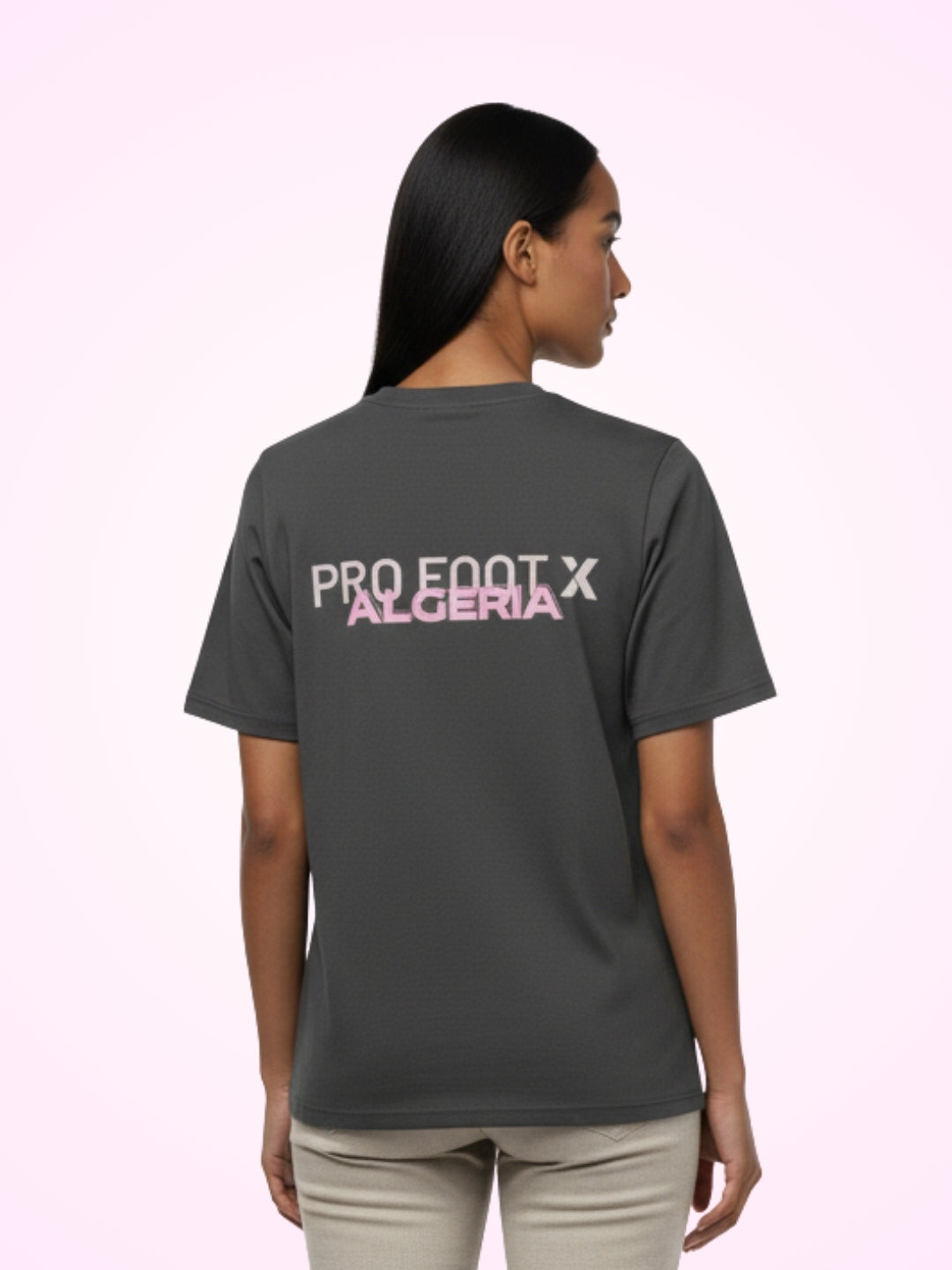 T-Shirt Noir PFX Algeria pour Femme - View 1