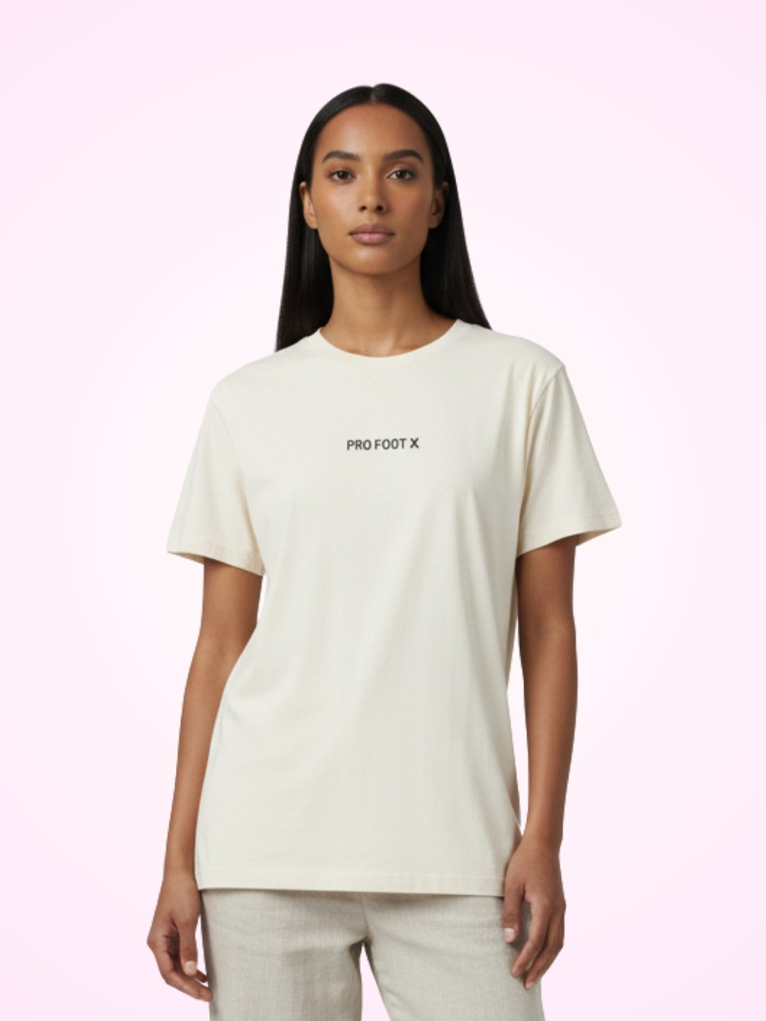 T-Shirt Beige PFX Algeria pour Femme - View 2