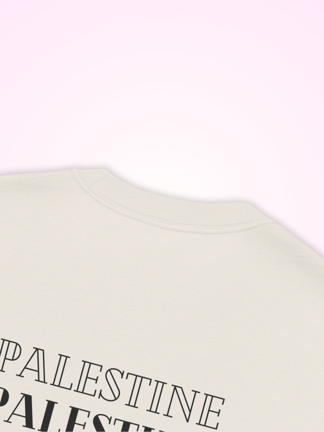 T-Shirt Beige Palestine Outline pour Femme - View 6