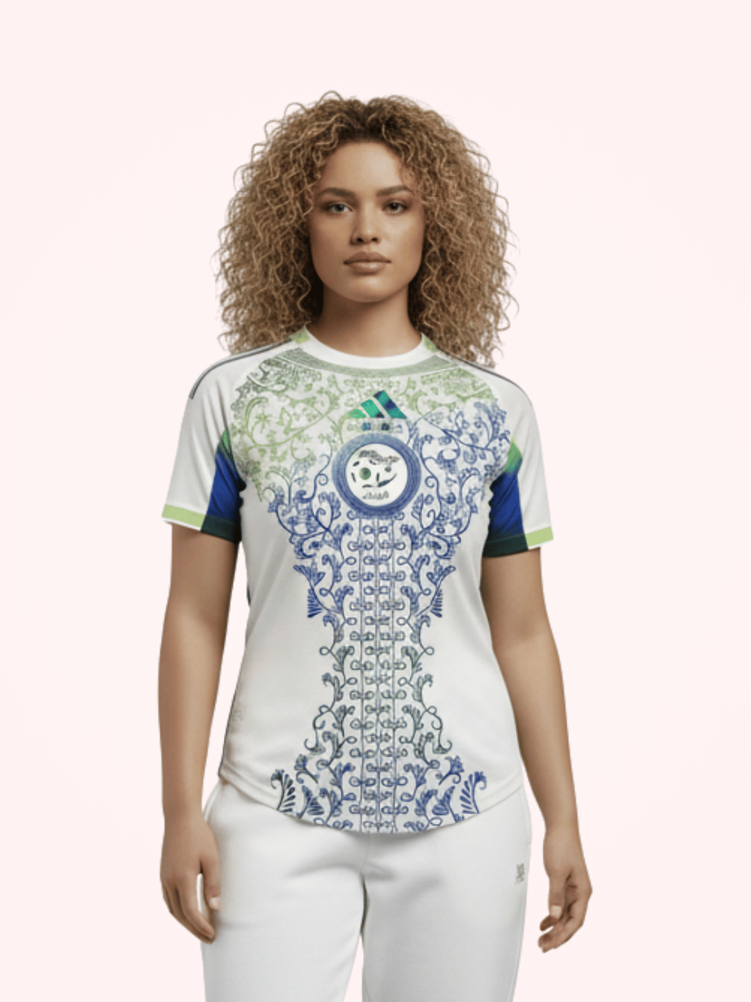 Maillot Algérie Karakou Blanc 2025 pour Femme - View 1