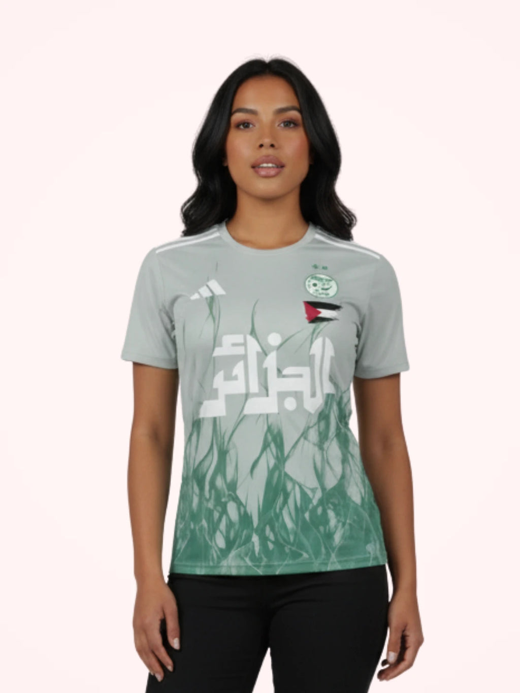 Maillot Algérie x Palestine Vert 2025 pour Femme - View 1
