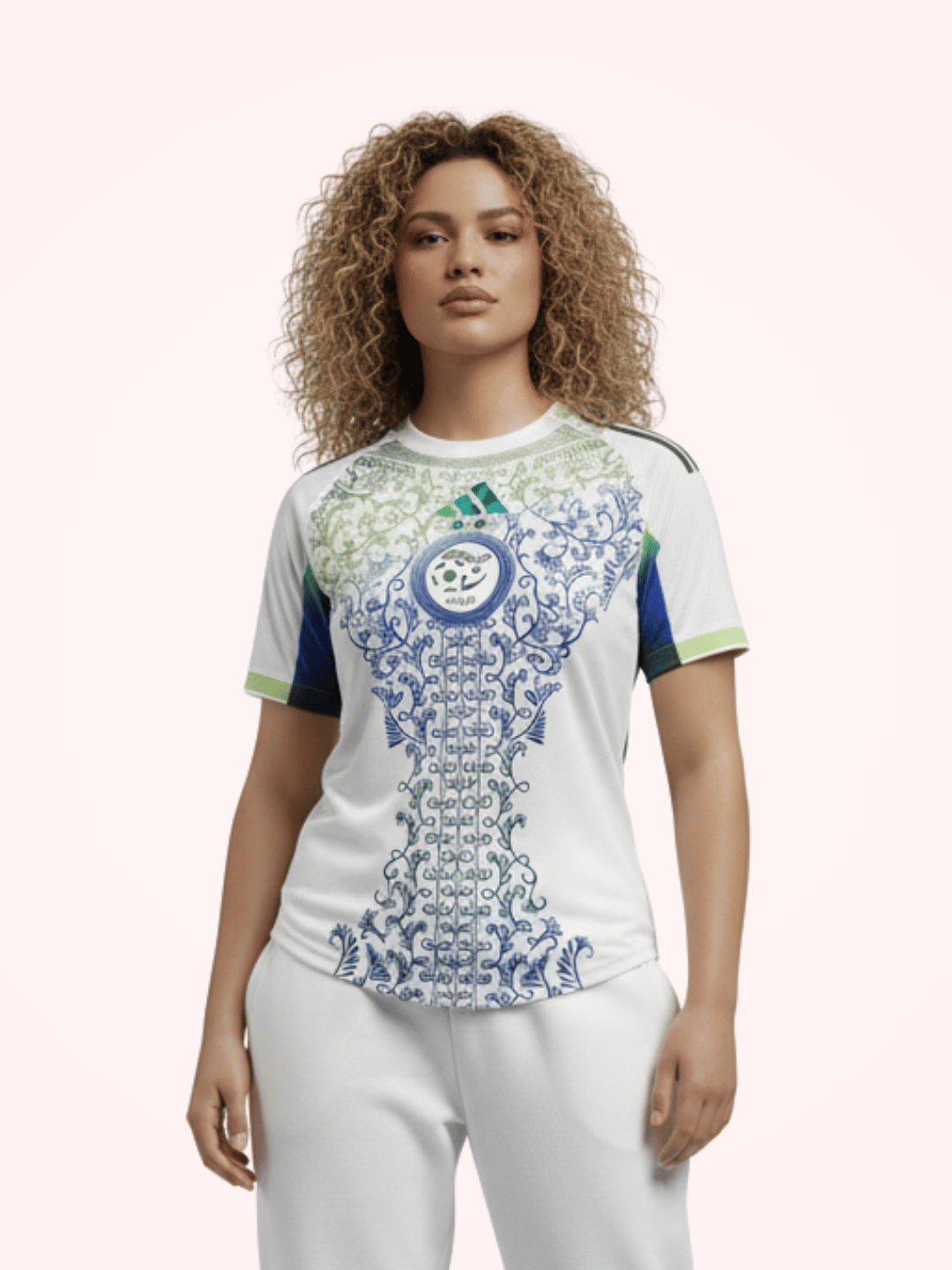 Maillot Algérie Karakou Blanc 2025 pour Femme - View 2