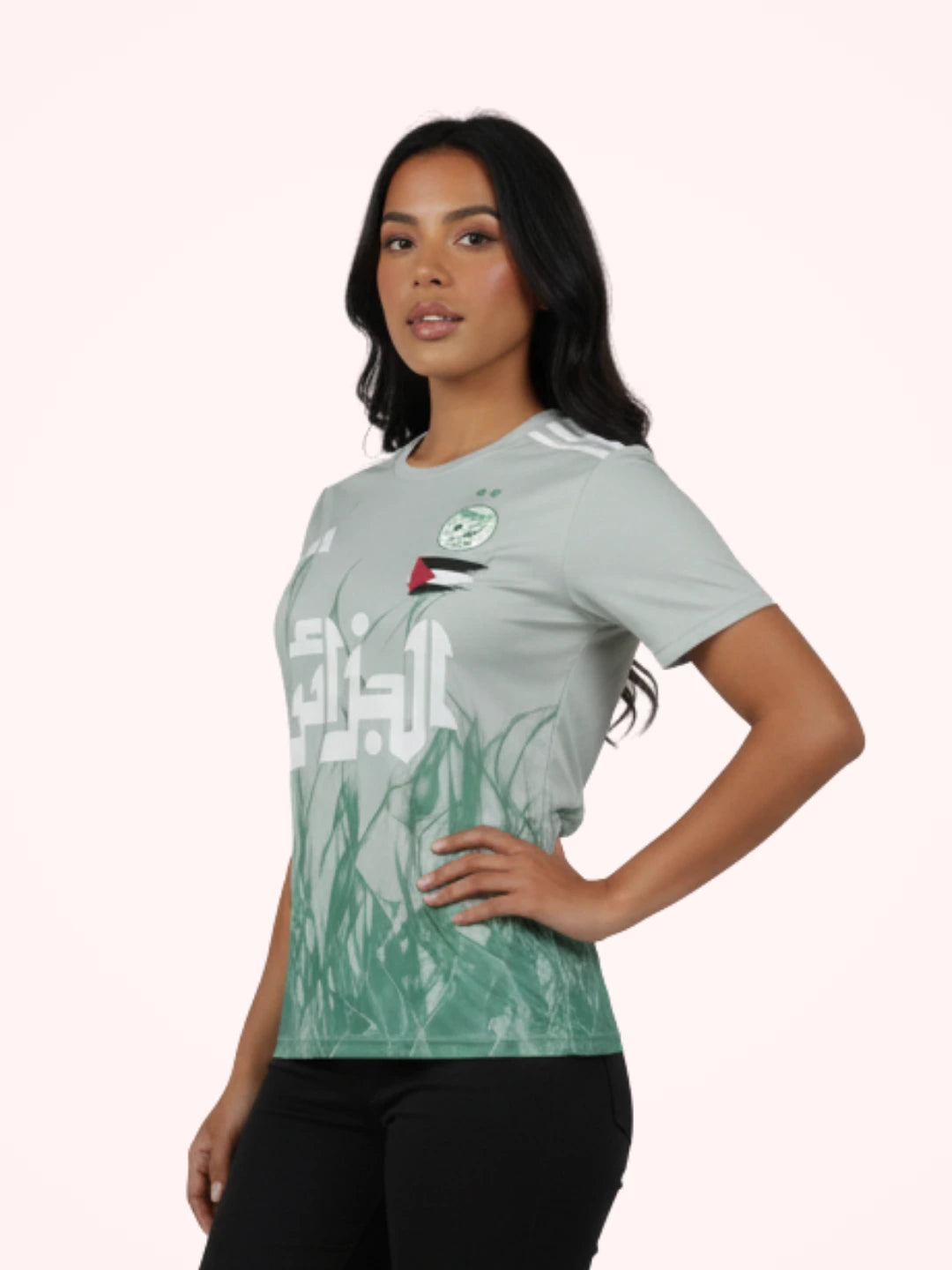 Maillot Algérie x Palestine Vert 2025 pour Femme - View 3