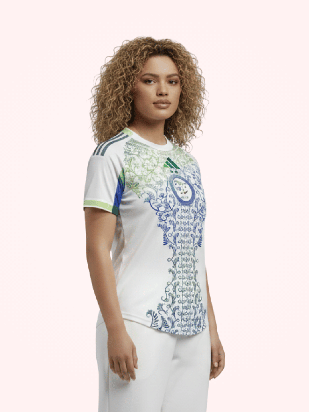 Maillot Algérie Karakou Blanc 2025 pour Femme - View 3