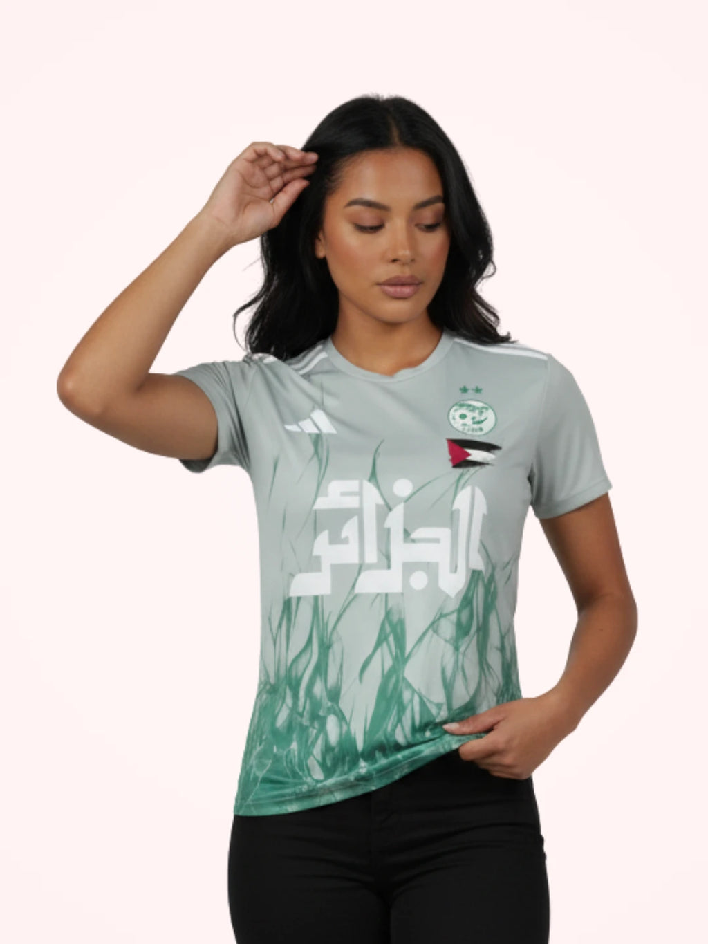 Maillot Algérie x Palestine Vert 2025 pour Femme - View 5