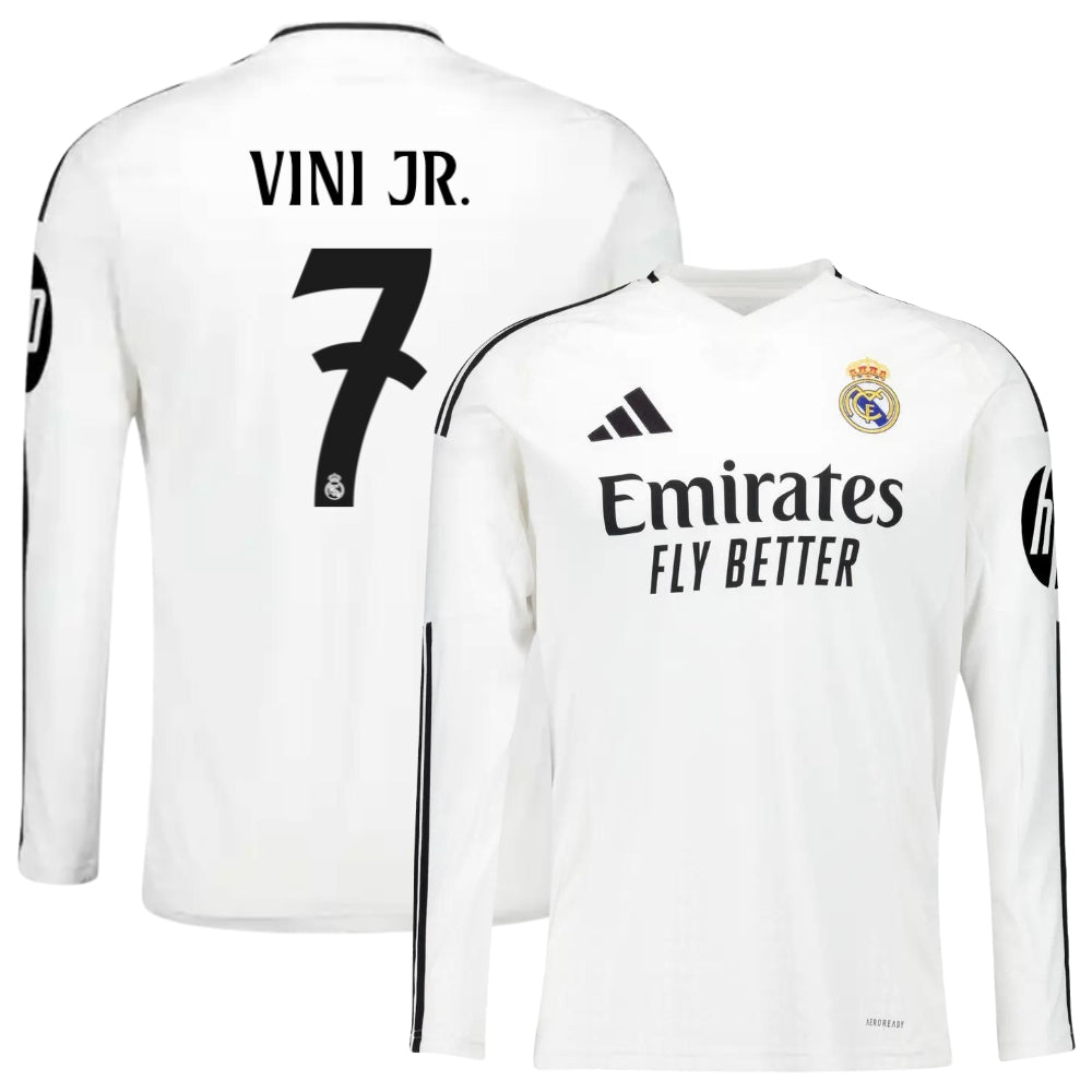 Maillot Real Madrid Domicile 2024 2025 Vini Jr Manches Longues