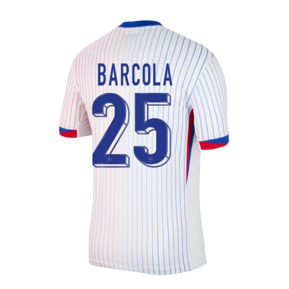 Maillot France Extérieur Euro 2024 Barcola