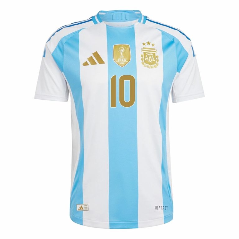 Maillot Argentine Domicile 2024 2025 Messi Gold