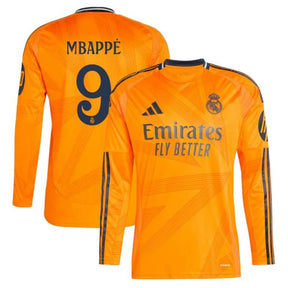 Maillot Real Madrid Extérieur 2024 2025 Mbappe Manches Longues