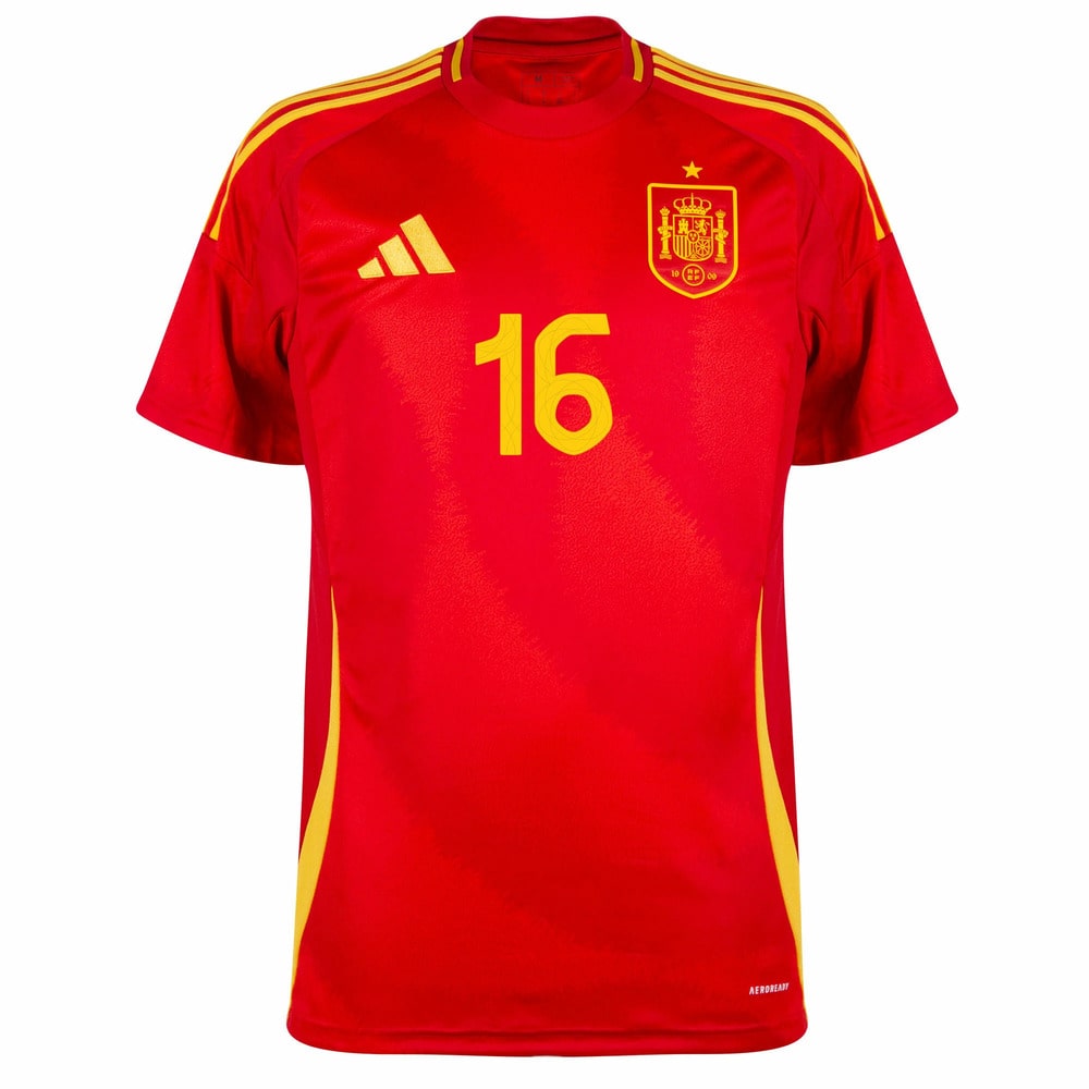 Maillot Espagne Domicile Euro 2024 Rodri