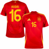 Maillot Espagne Domicile Euro 2024 Rodri