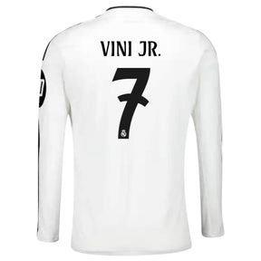 Maillot Real Madrid Domicile 2024 2025 Vini Jr Manches Longues